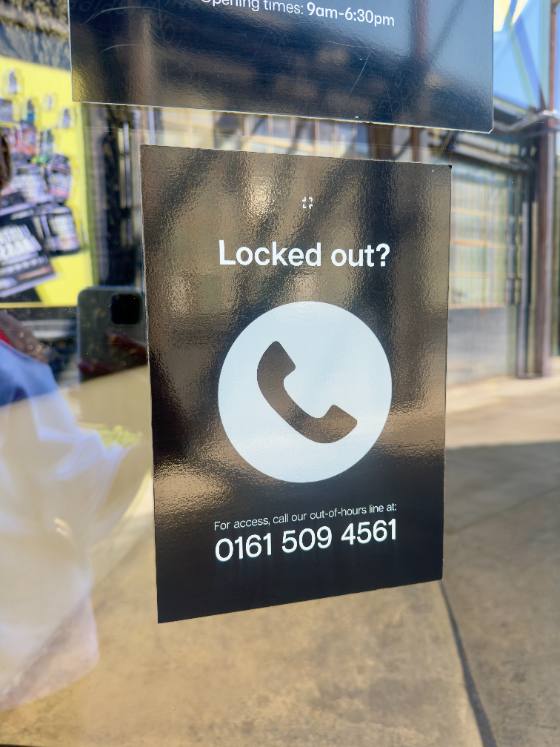 Out of hours access number